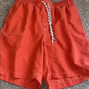 Orange swim trunks